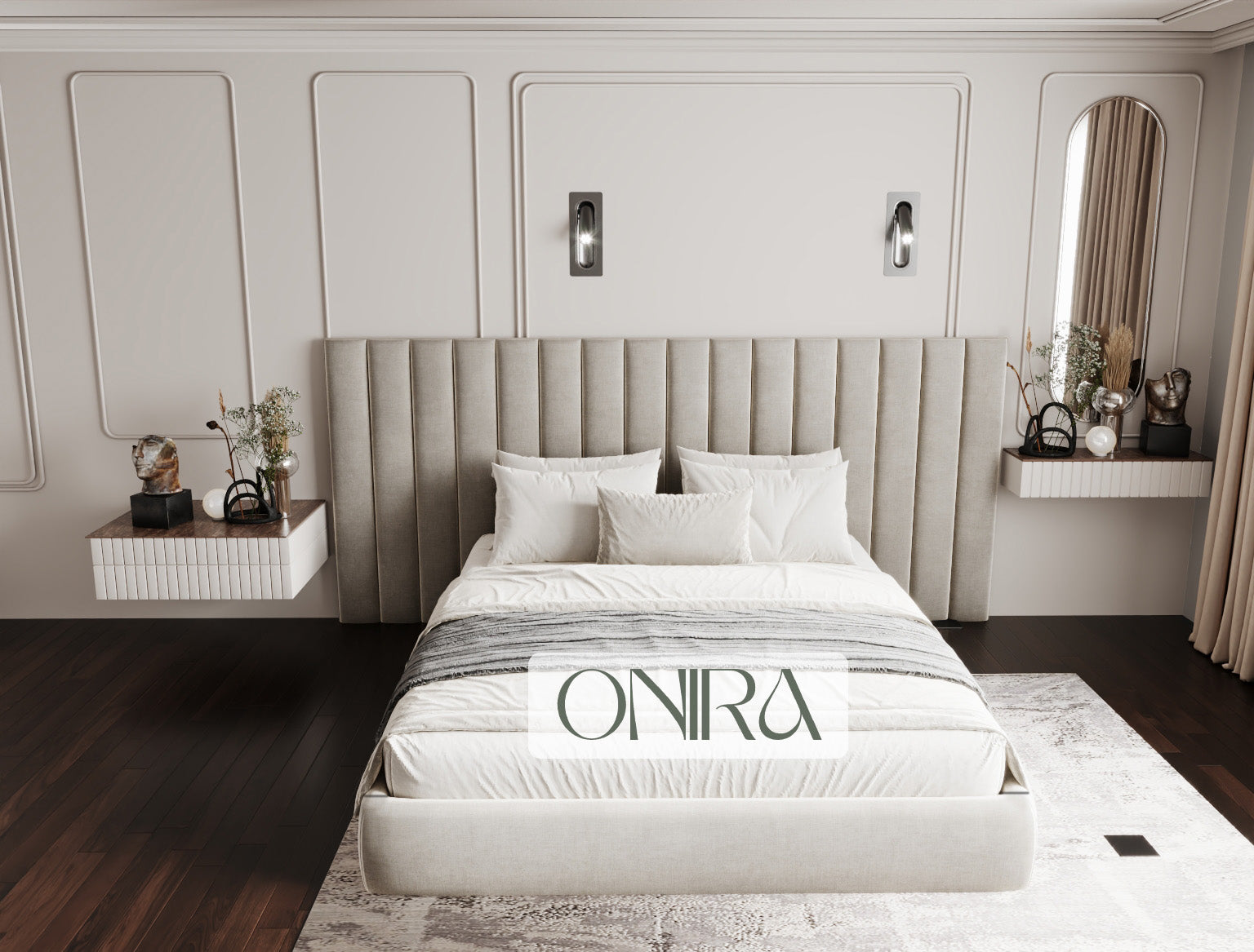 Duke Luxury Hotel Syle Wide 3 Piece Headboard Bed