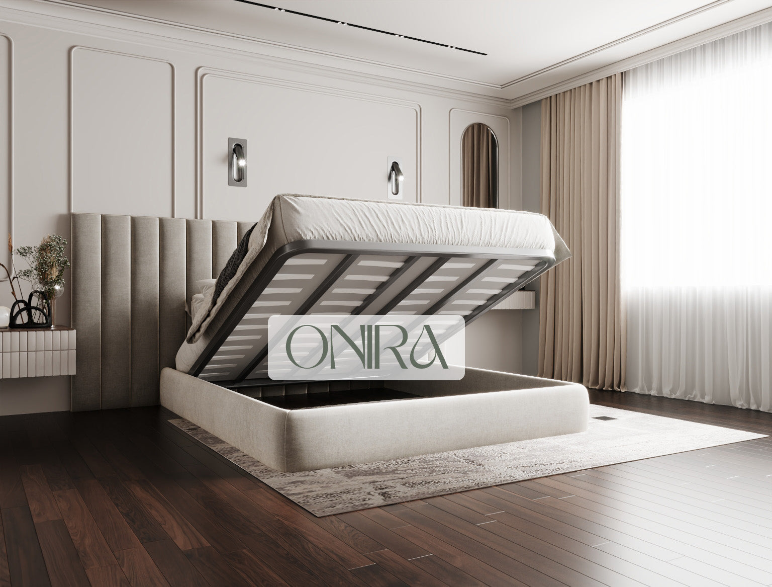 Duke Luxury Hotel Syle Wide 3 Piece Headboard Bed