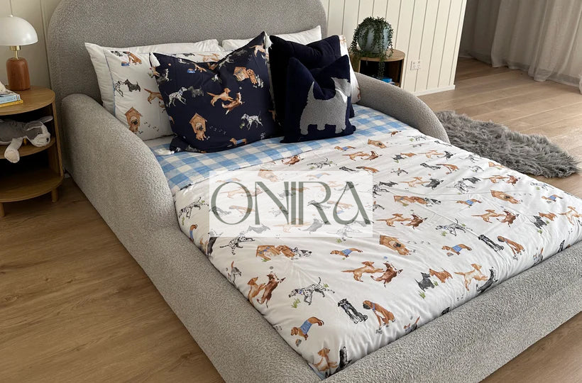 Milo Kids Bed Modern Teddy Fur Bed With Optional Ottoman Gas Lift Storage