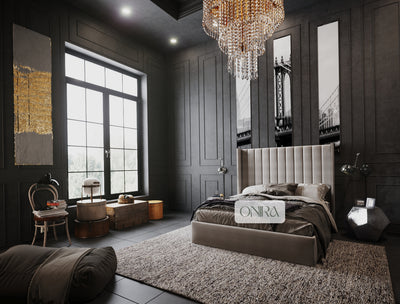 Empire Bed Frame with Optional Ottoman Storage