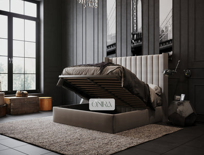 Empire Bed Frame with Optional Ottoman Storage