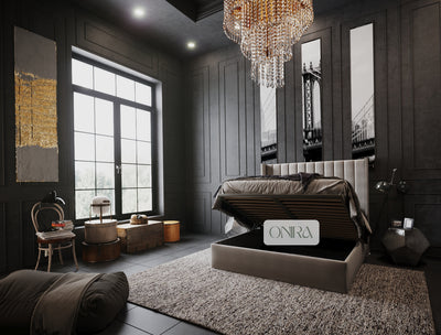 Empire Bed Frame with Optional Ottoman Storage