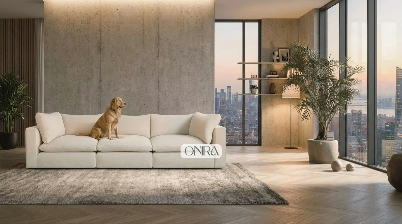 The Big Bonnie Fabric Upholstered Sofa
