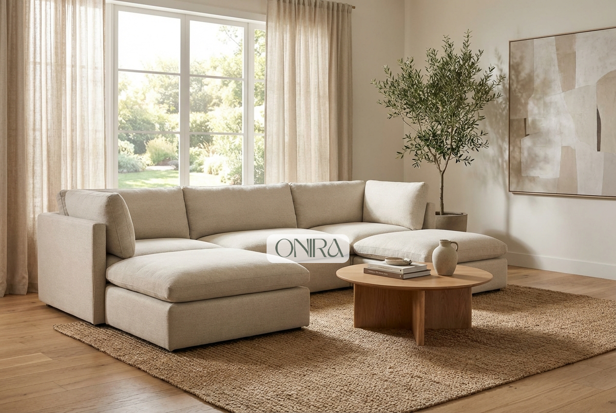 The Big Bonnie Fabric Upholstered Sofa