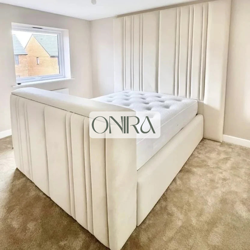 Mike Special TV Bed With Optional Ottoman Gas Lift Storage